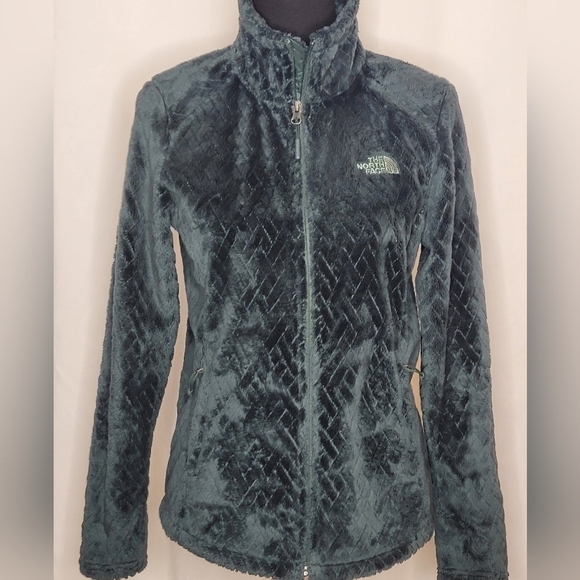 The North Face Women's Emerald Green High-Piled Fleece Zip Jacket - Size S - Picture 1 of 14